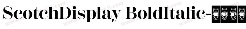 ScotchDisplay BoldItalic字体转换
